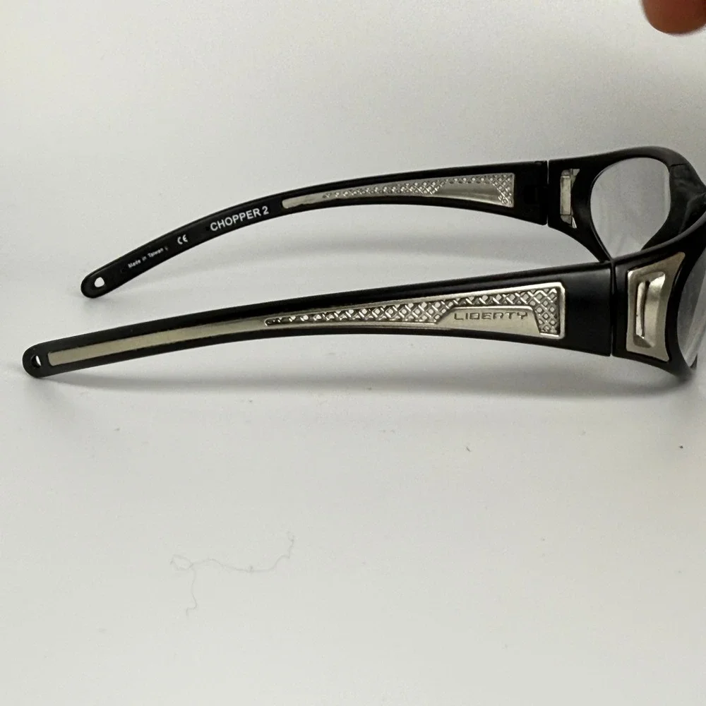 Liberty Sport Chopper 2 Eyeglasses Black Silver 57 17 140‎ #205 CS Frames 22072